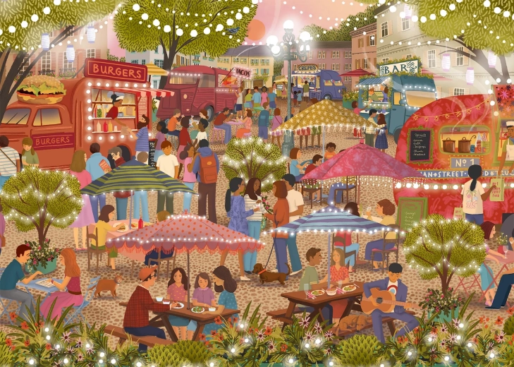 Puzzle Falcon Festival gastronomic 1000 de piese