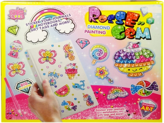 Autocolant mozaic cu pietricele strălucitoare