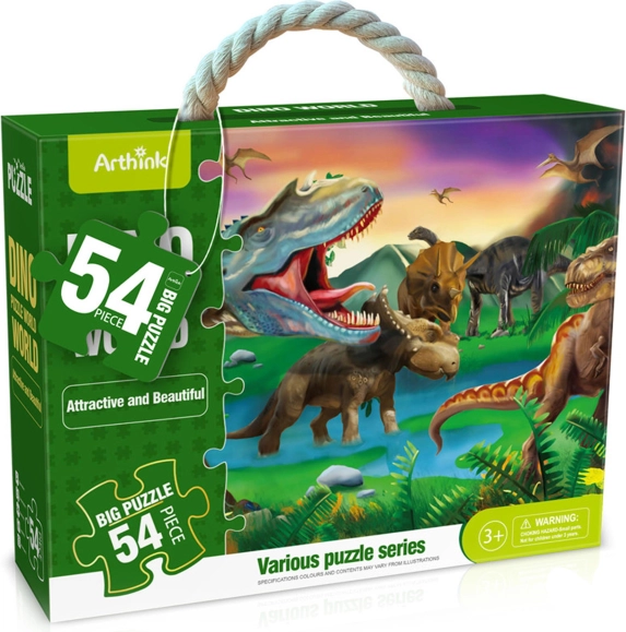 Maxi puzzle cu dinozauri, 54 piese