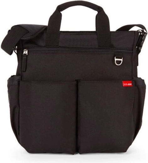 Geantă pentru schimbat Duo Signature, gri melanj