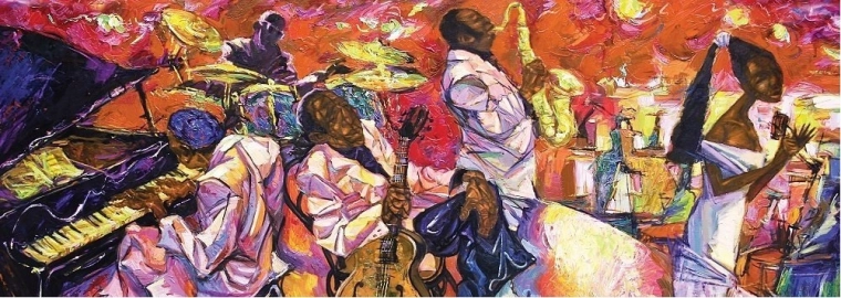 Puzzle panoramice ART PUZZLE Culorile jazzului 1000 piese