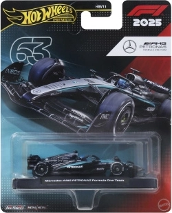 Hot Wheels mașinuță premium FORMULA 1 MERCEDES-BENZ George Russell #63 1:64