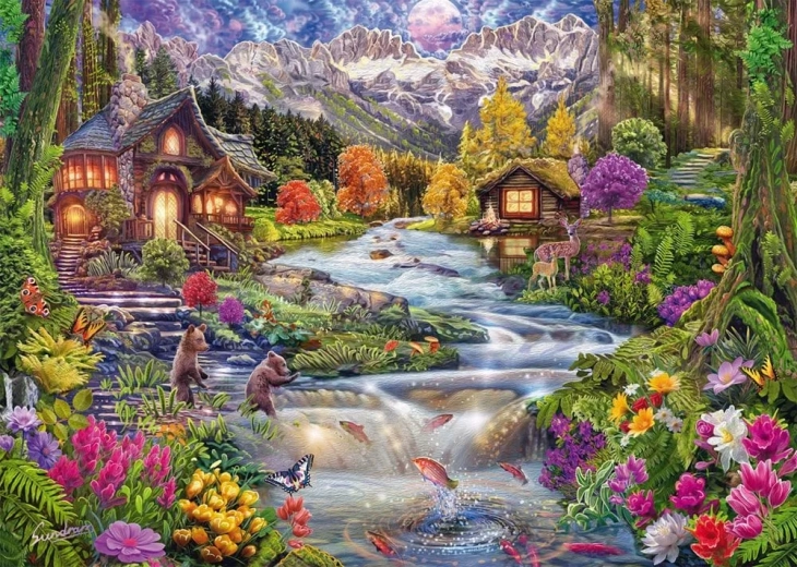 Puzzle Pârâu de munte 2000 de piese