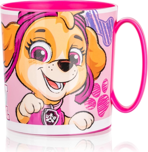 Cană din plastic pentru copii Paw Patrol Skye 350 ml roz