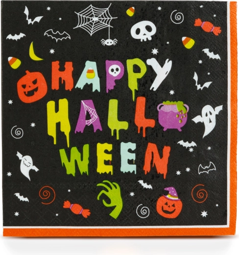 Șervețele din hârtie pentru Halloween Happy Halloween, 33 × 33 cm, 16 buc.