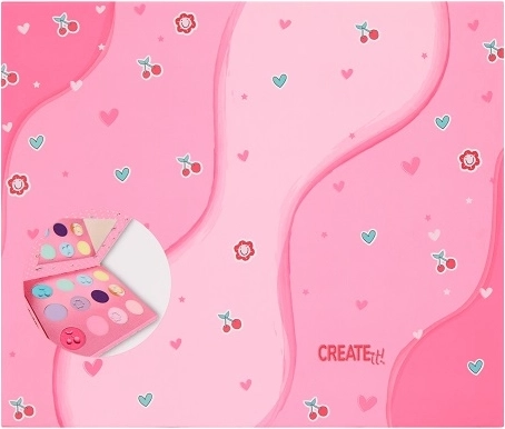 Create It! paletă pastel de farduri de pleoape cu oglindă (12 nuanțe)