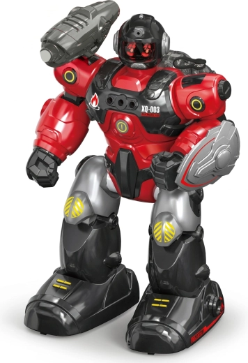 Robot pompier cu telecomandă care stropește cu apă, 40 cm