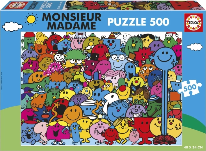Puzzle Educa Monsieur Madame 500 de piese