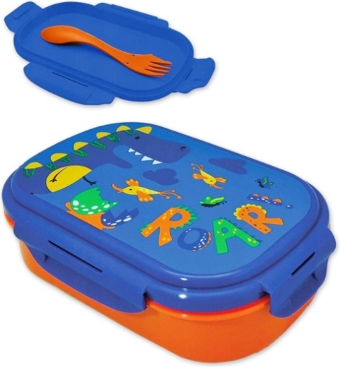 Cutie de gustare cu set de tacâmuri pentru copii