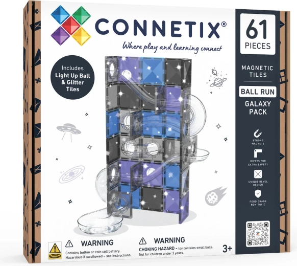 Connetix pistă pentru bile Galaxy, 61 de piese