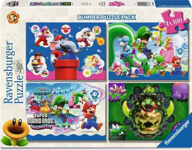 Puzzle Ravensburger Super Mario 4×100 de piese