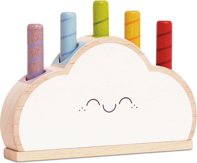 Le Toy Van norișor din lemn curcubeu – primul joc pentru copii