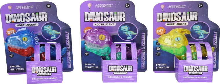 Dinozaur cu schelet fosforescent în întuneric - 1 bucată