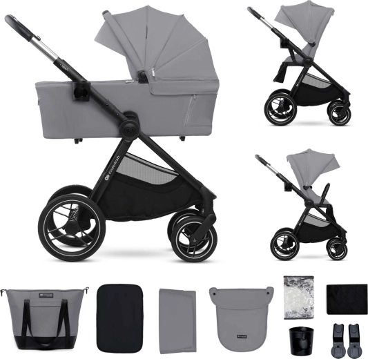 Cărucior combinat Kinderkraft Nea 2 2în1 dark grey