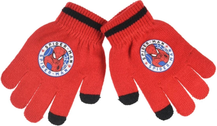 Mănuși de iarnă pentru copii cu funcție tactilă Spiderman - 1 bucată