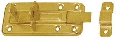 Zăvor cu posibilitate de închidere cu lacăt 100 × 40 × 1,0 mm, oțel zincat galben