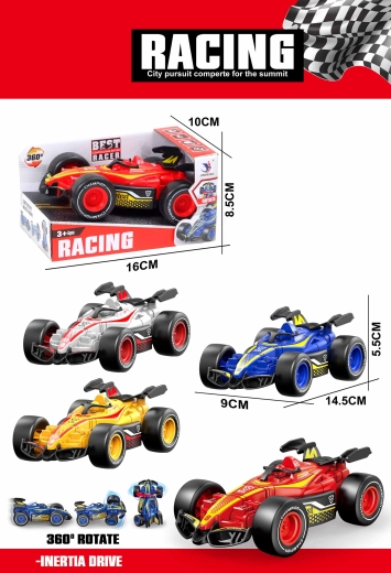 Mașinuță de Formula cu volant de inerție 14,5 cm