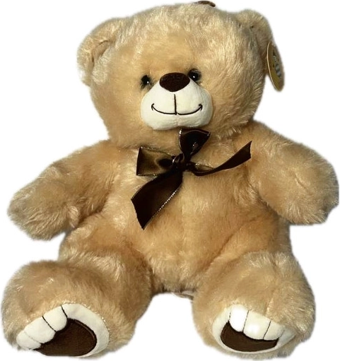 Ursuleț de pluș deschis la culoare 28 cm