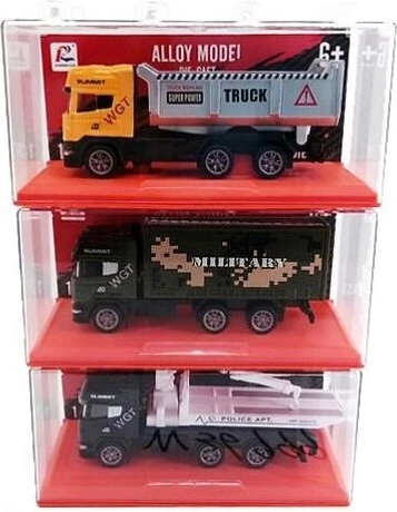 Mini camion metalic 11 cm în cutie (mix 14 tipuri) - 1 bucată