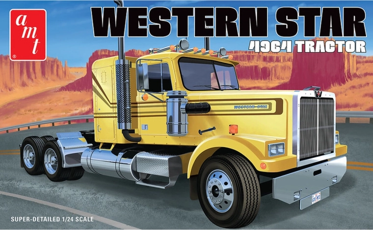 AMT Western Star 4964 Tractor model din plastic camion 1:24