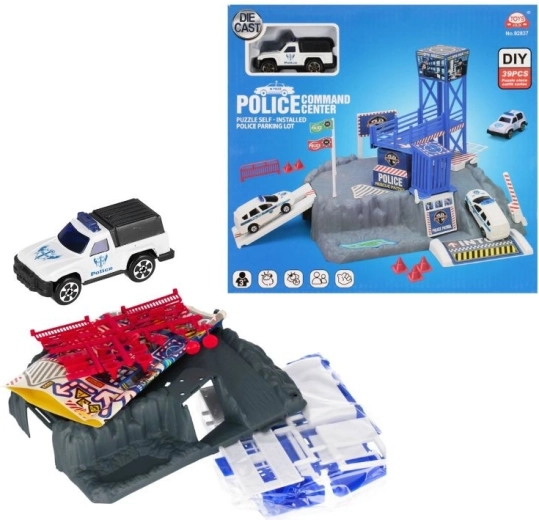 Parcare de poliție cu mașinuță