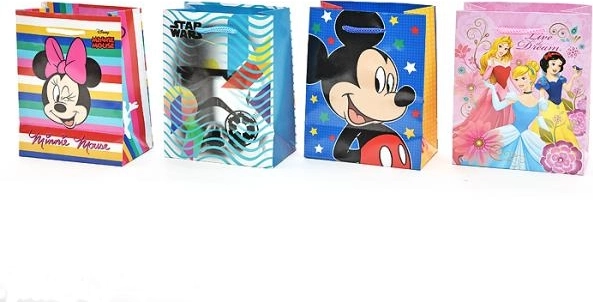 Pungă cadou Disney mică (asortiment) - 1 bucată