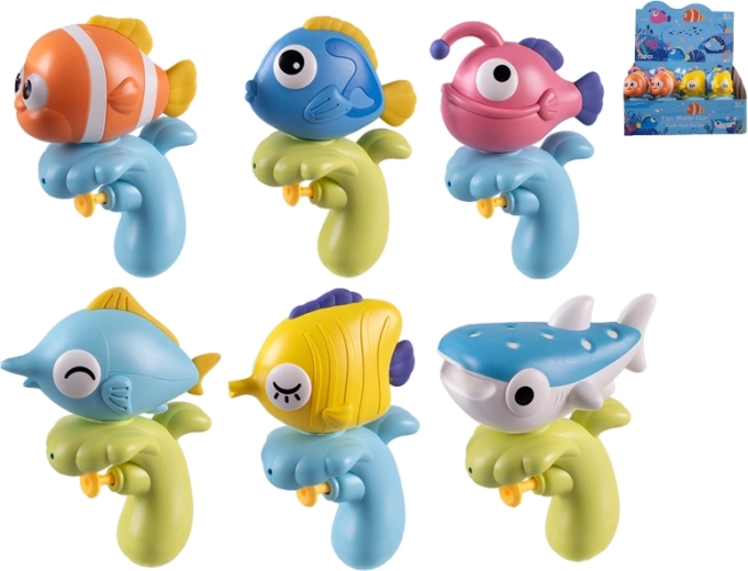 Pistolă cu apă în formă de pește 15 cm