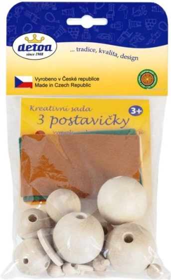 Set creativ Detoa – figurine din lemn pentru confecționat