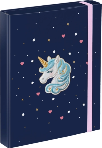 Mape pentru caiete școlare A5 BAAGL Unicorn Gold