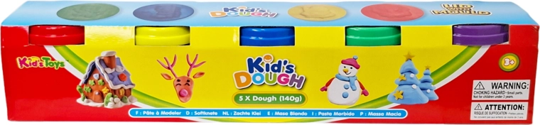 Pastă de modelat – set cu 5 borcănele