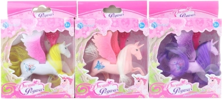 Unicorn din plastic cu pieptene pentru copii