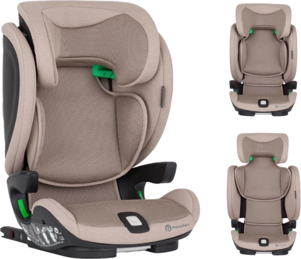 Scaun auto Petite&Mars Elite Fix Pro i-Size tan brown air 100–150 cm (15–36 kg)