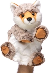 Marionetă de mână din pluș „Vulpiță”, eco-friendly