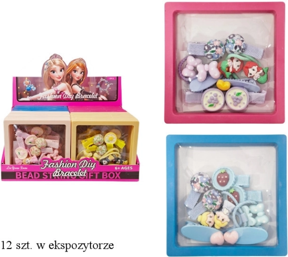 Set de frumusețe – accesorii colorate pentru păr, pentru fete