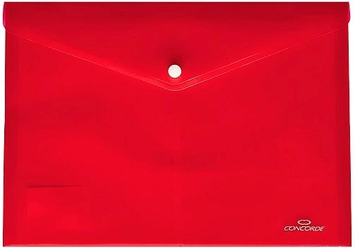 Mape pentru documente cu capsă A5 transparente roșii CONCORDE