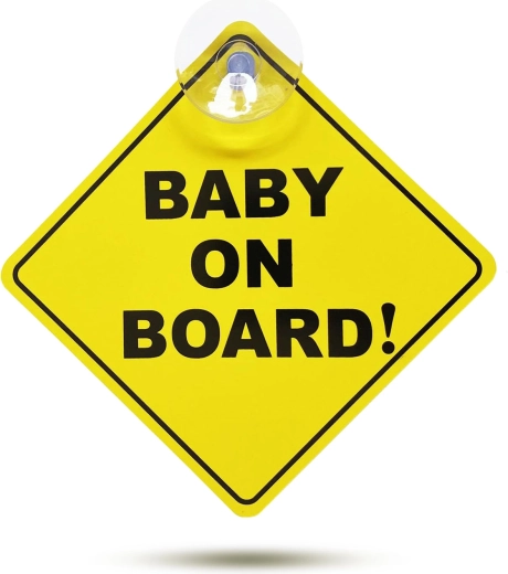 Plăcuță Baby on Board cu ventuză