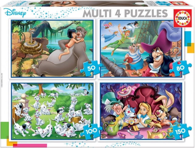 Educa Puzzle Disney Basme 4 în 1