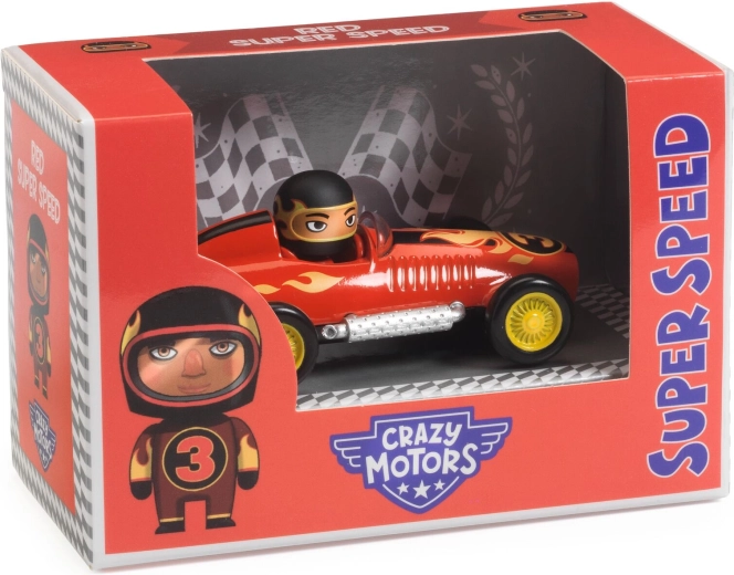 Djeco Crazy Motors mașinuță Red Super Speed