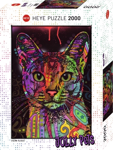 Puzzle 2000 piese Pisica Abisiniană
