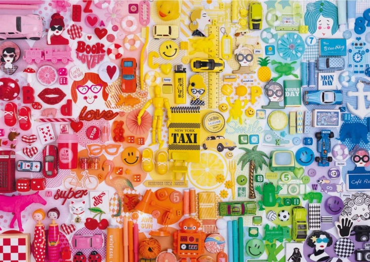 Puzzle colaj colorat 500 piese EDUCA