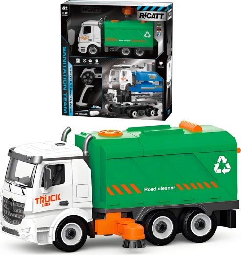 Set de construcție RC camion de gunoi 1:18, 54 piese