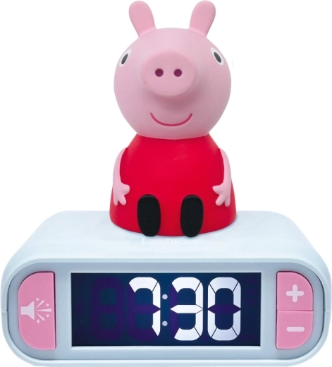 Ceas deșteptător Lexibook Peppa Pig cu figurină luminoasă