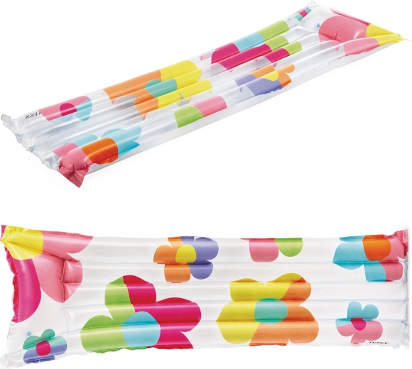 Saltea gonflabilă pentru apă cu flori INTEX 183 × 69 cm
