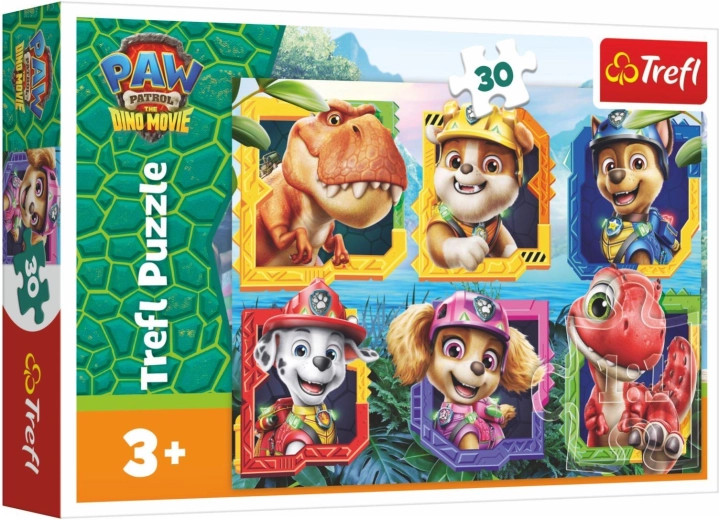 Puzzle Patrula Cățelușilor (Paw Patrol) Dino Movie – Insula dinozaurilor, 30 de piese