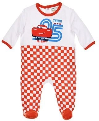 Salopetă pentru copii din velur Disney Cars, portocalie