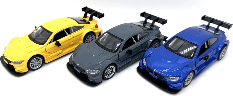 Model metalic BMW M4 DTM cu lumini și sunete (3 variante)