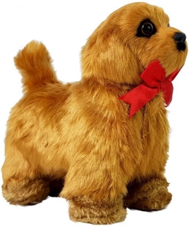 Cățeluș interactiv – merge și latră, maro