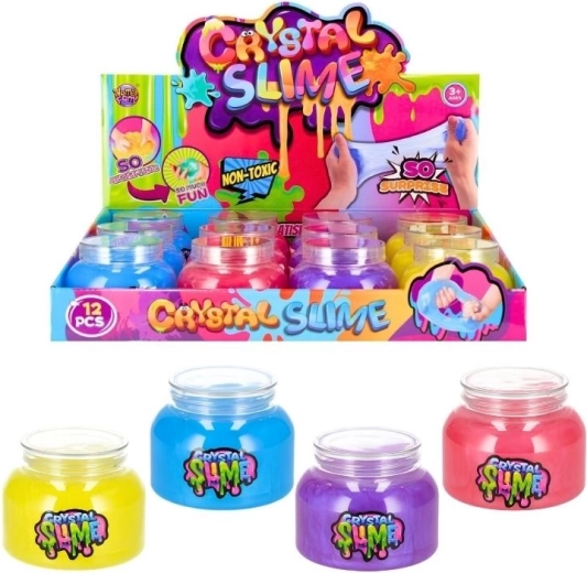 Slime cristalin într-un recipient din plastic - 1 bucată
