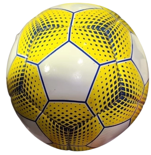 Minge mini de fotbal galben-alb