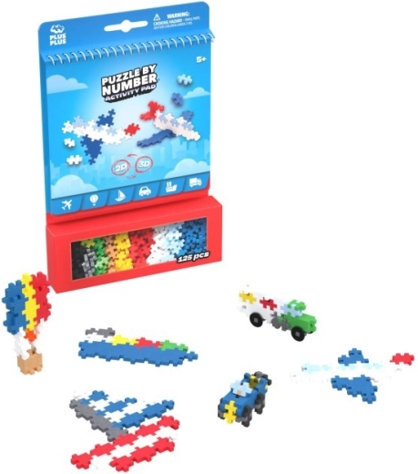 Plus-Plus Activity transport, set de construcție 2D/3D, 125 de piese